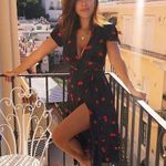 Realisation Par 💕💕 The Teale Midi Wrap Dress ~ Wilde Cherry Print XXS NWOT Photo 8