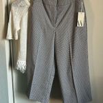 Worthington New Women’s Plaid Checked Petite Wide Leg Trouser Ankle Pant Photo 2