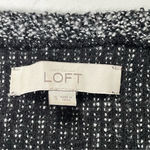 Loft ANN Taylor  Fact Sweater Dress Black White, Small, 3/4 Sleeves Neutral Wool Photo 7