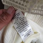 YA Los Angeles ivory gauze flutter sleeve dress size small Photo 5