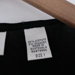 Chico's Travelers Black Open Front Cardigan Sweater Tie Hem Size 1 Photo 4