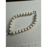 Vintage Havana 90's Vintage‎ Womens Chunky White Beaded Pearl Tone Tiered Layered Bracelet Y2K Photo 2