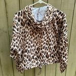 Zelos  Leopard Print Windbreaker Travel Jacket S Photo 2