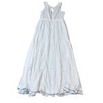 Lulus NWT  Size Medium Tickets To Paradise White Embroidered Maxi Dress Bohemian Photo 10