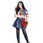 Disney Descendants Evie Heart Purse Red Cross body Chain Strap Photo 10