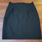 Fendi Black Chic Edgy Feminine Workcore Trendy Button Waist Pencil Skirt Size 44 Photo 3