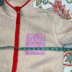 Lego Target small women’s Sherpa jacket pink red new polyester full zip front Photo 2