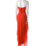 Marchesa Notte Luxury‎ Silk Pageant Cocktail Evening Prom Dress Size 4 NWT $990 Orange Photo 10