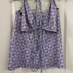 Princess Polly Blue and Pink Floral Top and Skirt Photo 0