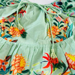 Farm Rio  x Anthropologie Off-The-Shoulder Tiered Floral Midi Dress | NEW | XXS Photo 7