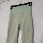 Nike NWT YOGA dri-fit neon green ribbed high waist leggings size small Photo 1