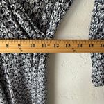 Kelly Renee Black White Patterned Wrap Maxi Dress L Old Money Horse Race Blue Size L Photo 6