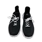 SheIn Black Mesh Breathable Casual Lightweight Sneakers w White Speckled Soles Size 9 Photo 2