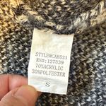 Dreamers  by Debut tan/black plaid Long Sweater cardigan S Photo 2