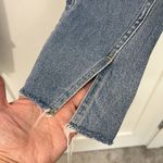 AMO Size 29 Blue Twist Heartbreaker Ankle Slim Straight Fray Hem Jeans Photo 8