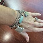 Kenneth Cole  New York Silver Tone Toggle Charm Bracelet Photo 10