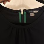 Tommy Hilfiger EUC Sheath Dress Size 10 Navy with Green Trim Photo 7