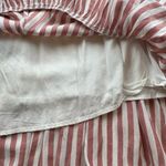 Mustard Seed  Striped Halter Dress Tiered Ruffle Hem Orange White Size Small Photo 6