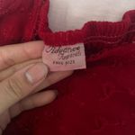 Fairycore Renaissance Red and White Midi Asymmetrical Dress Size M Photo 2