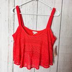 Decree   Crochet Style Flowy Swimsuit Black Bralette Top Sz L NWT Photo 7