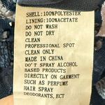 Mac Duggal  Navy Embellished Illusion Butterfly Sleeve A-Line Gown Women’s Sz 8 Photo 8