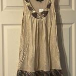 EXPRESS NWT Party Sequin Dress Tan Metallic XS Photo 0
