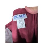 Blair Vintage 1990s Corduroy Pants Size 12 Maroon High Rise Tapered Photo 6
