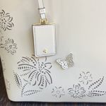 Kate Spade  Festive Floral Meringue Leather Tote Bag NWT Photo 4