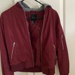 Forever 21 Maroon Hooded Jacket Photo 1
