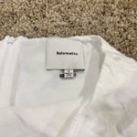 Reformation  Veranda White Linen Mini Skirt Photo 3