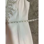 Pappagallo White Gold Embroidered Sleeveless Shift Dress One Size Size 6 Photo 7