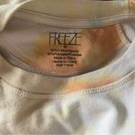 Freeze Tie Dye Be Yourself Cropped Sweatshirt Size Medium Orange Photo 1