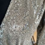 Saltwater Luxe Megan Mini Dress, Champagne with Light Gold Sequins, size Small Photo 4