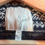 Joie  Darnel Printed Moto Jacket Zip front blue size M Photo 3