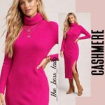 Charter Club  cashmere sweater dress midi turtleneck soft cozy ribbed Photo 7