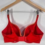 Victoria's Secret Body By Victoria Red Lace Trim Plunge Bra 36DDD Photo 1