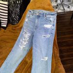 American Eagle Outffiters Distressed Mom Jean in Light Wash Photo 6