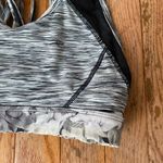 gray and black marbled athletic sports bra Photo 3