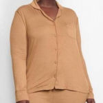 SKIMS  Soft Lounge Pajama Shirt‎ Button Down Long Sleeve Top Sienna Small Photo 0
