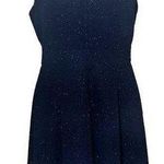 Eliza J Shimmer Cutout Navy Blue Sleeveless Fit & Flare Event Dress Size 12 Photo 0