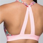 Lululemon  Shanti Surf Floral Gummy Logo Swim Top Size 6 Pink Photo 3
