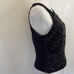 Eliza J Beaded Black Top. Size 8 Photo 4
