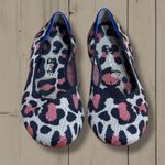 Rothy's The Flat Red Cat Leopard Print Slip On Ballet Flats Size 11.5 Black Photo 3