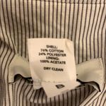 Ann Taylor LOFT Gray/White Stripe Seersucker Jacket. Photo 10