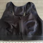 Fabletics ‎ On The Go Front Zip Medium Impact Sports Bra - Black - Size XL Photo 2