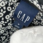 Gap Black Trench Coat Women’s Size M Classic Button Front Jacket Photo 1