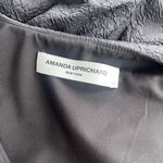 Amanda Uprichard  Evangeline Dress in Eclipse black gold buttons mini collar Photo 1