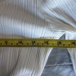 Sage  The Label Anthropologie Cream Long Sleeve Cinched‎ Top Size Large NWT Photo 5