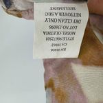 Theory blouse 100% silk watercolor floral sleeveless tie neck sash fairy small Photo 7