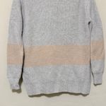 Tuckernuck Knit Fisherman Sweater Size XS Wool Blend Gray Mock Neck Soft Cozy Photo 4